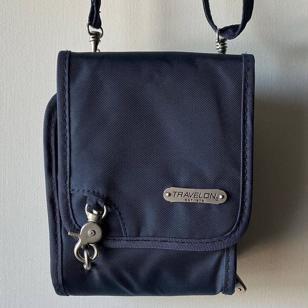 Travelon Blue Anti Theft Crossbody